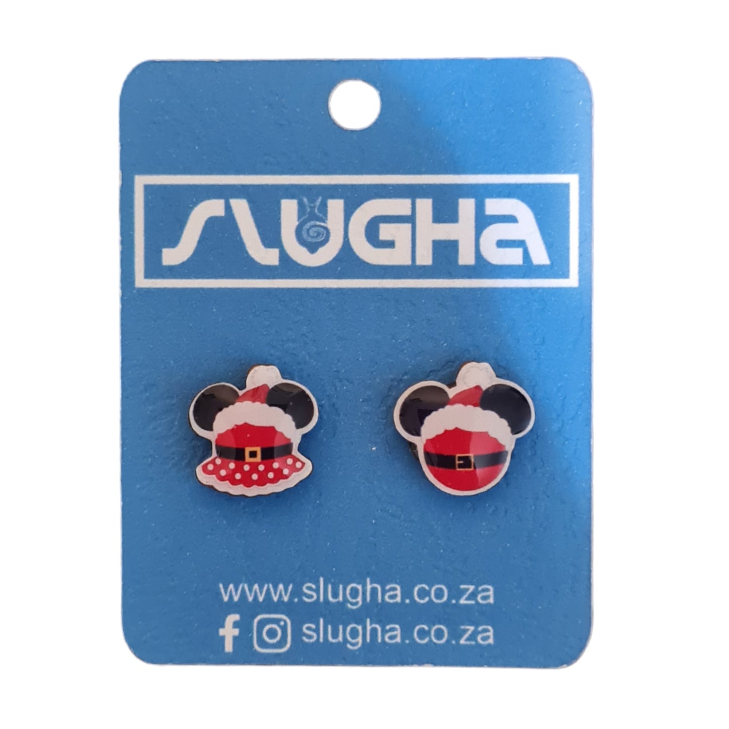 Mickey And Minnie Christmas Stud Earrings