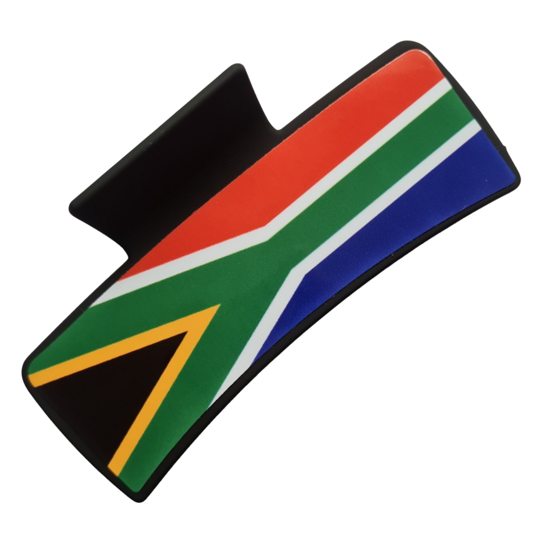 South African Flag Hair Clip