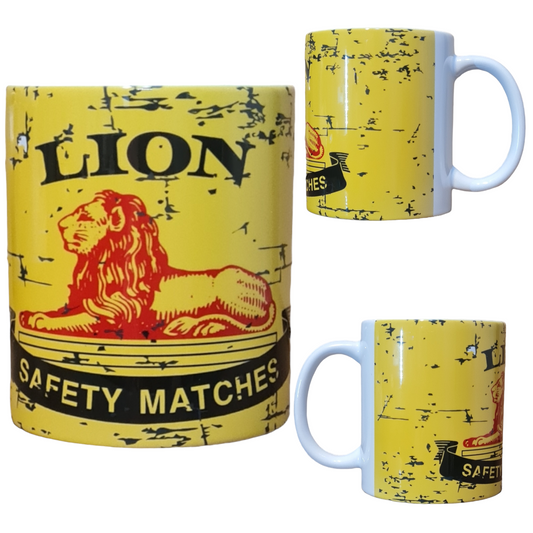 Lion Safety Matches Mug